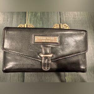 Etienne Aigner black leather wallet